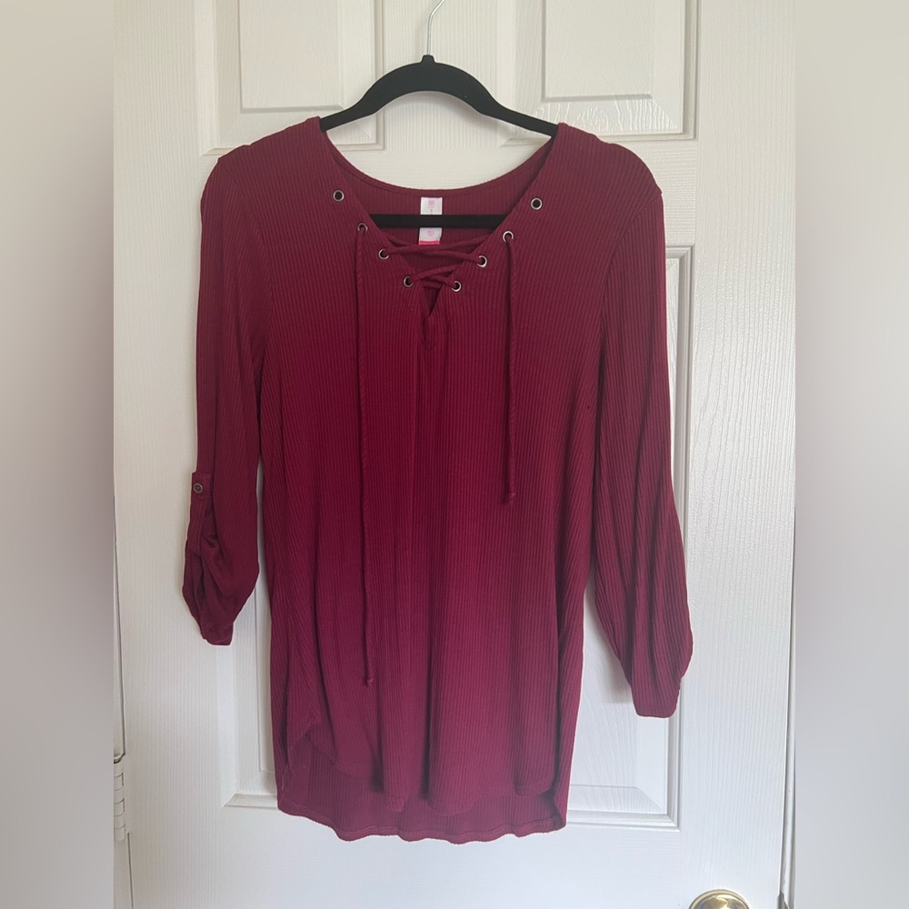 Rib knit top
